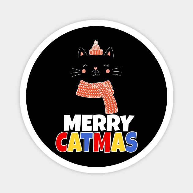 Merry Catmas Magnet by Work Memes